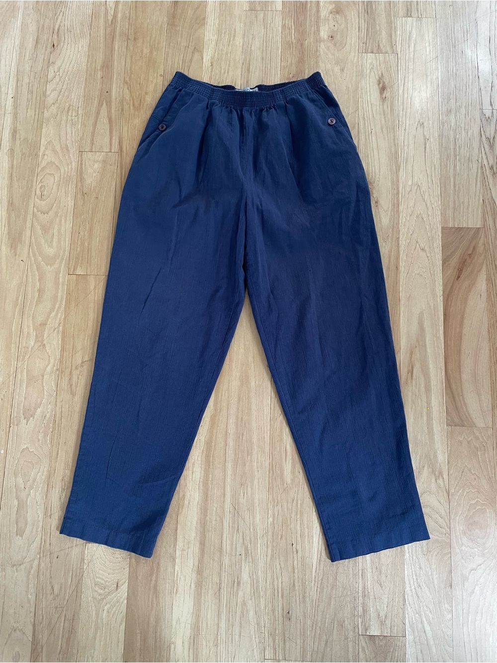Cabin Creek Navy Women's Relaxed Chinos 100% cotton size 10